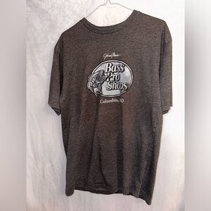 Bass Pro Shops Columbia, MO Johnny Morris Gray T-Shirt Short Sleeve Medium